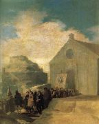 Francisco Goya Village Procession Spain oil painting artist